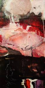 Karin Frank vincit omnia veritas 50x100 2015 Kopie